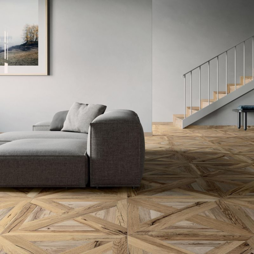Flaviker Nordik Wood Palace 60x60 Beige/Gold Nat Ret (PF60005045)