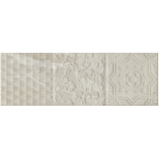 Настенная плитка Monopole PALMIRA RELIEVE SILVER BRILLO 10×30 (0,75)