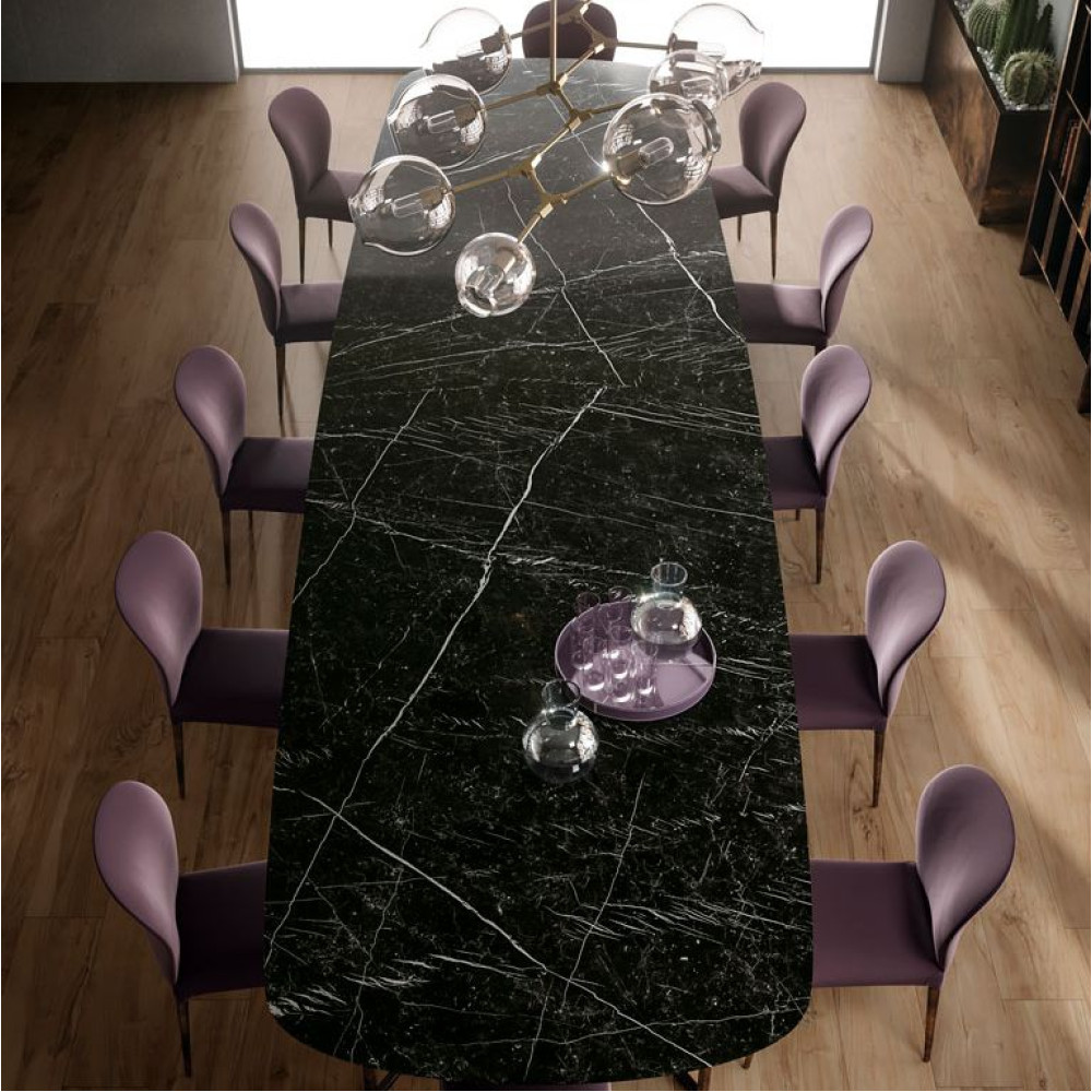 Atlas Concorde Plan Nero Marquina Silk - 20mm 162x324 cm (A2XT)