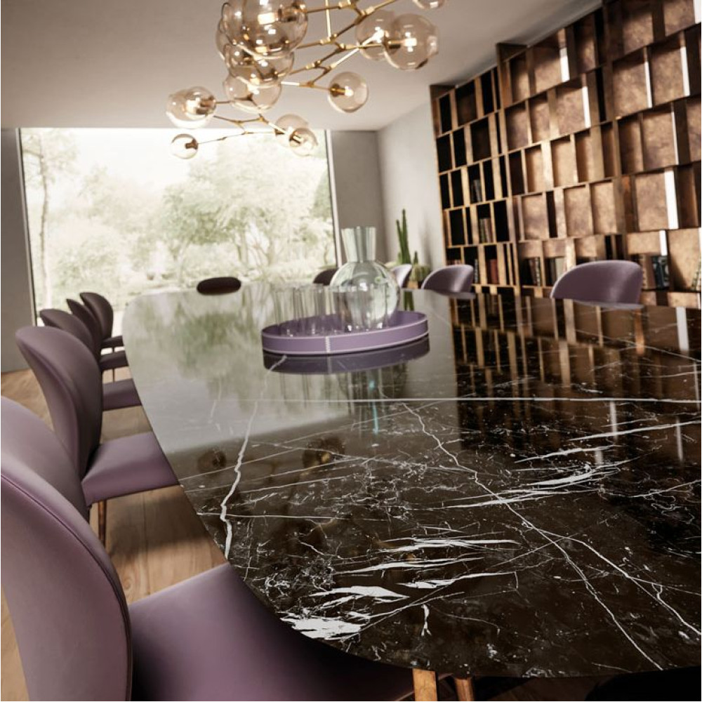 Atlas Concorde Plan Nero Marquina Silk - 6mm 162x324 cm (A07Y)