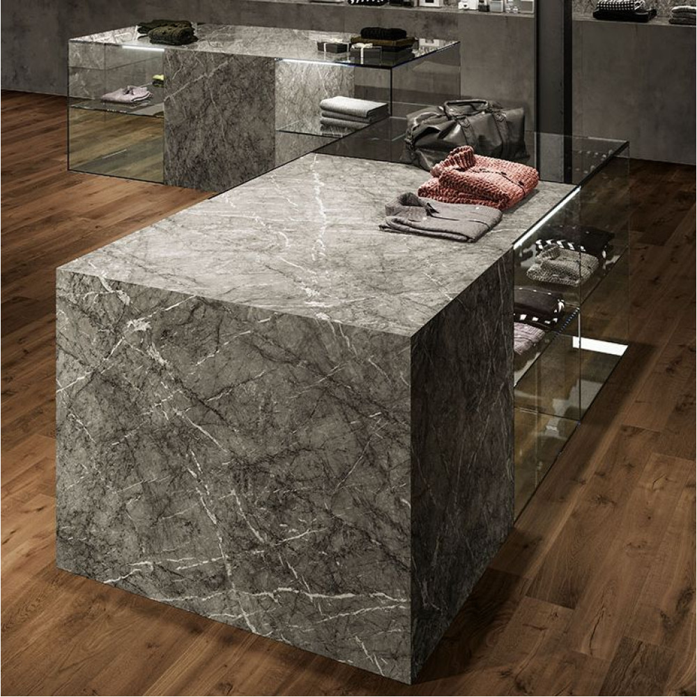 Atlas Concorde Plan Grigio Intenso Silk - 6mm ST 162x324 cm (A2YI)