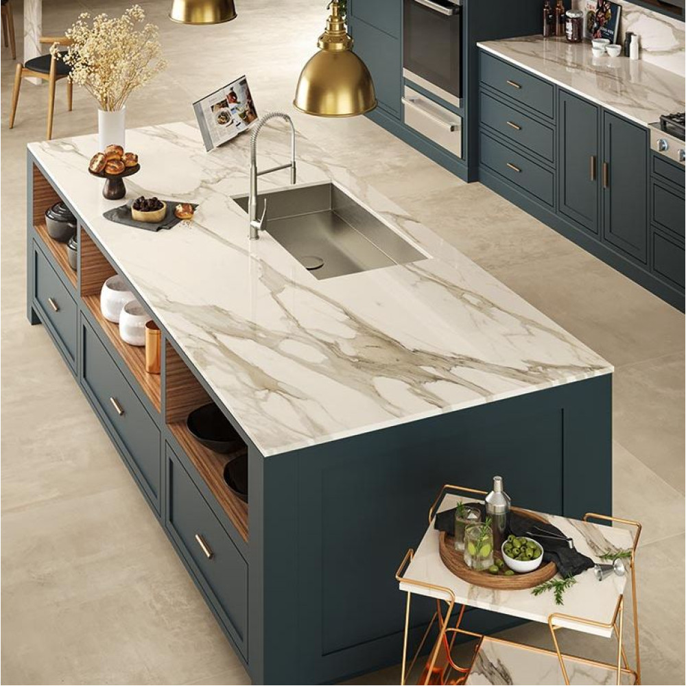 Atlas Concorde Plan Calacatta Borghini Polished NATURA VEIN - 20 mm 162x324 cm (A6OI)
