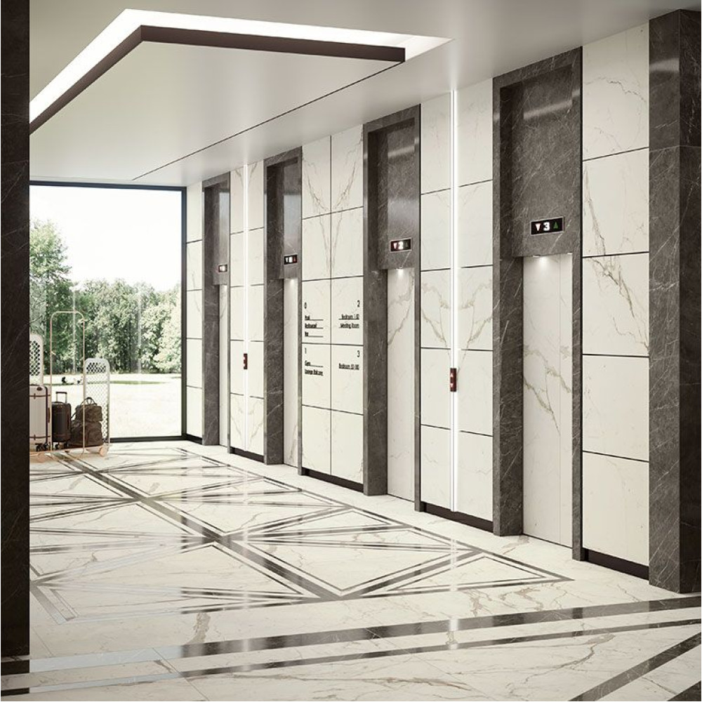 Atlas Concorde Plan Calacatta Prestigio Silk - 12 mm ST 162x324 cm (A4T0)