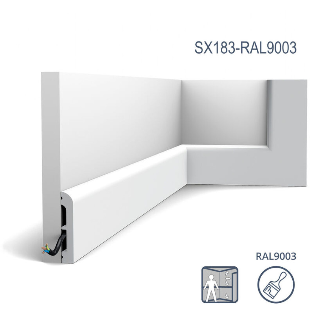 Плінтус Orac Décor SX183-RAL9003