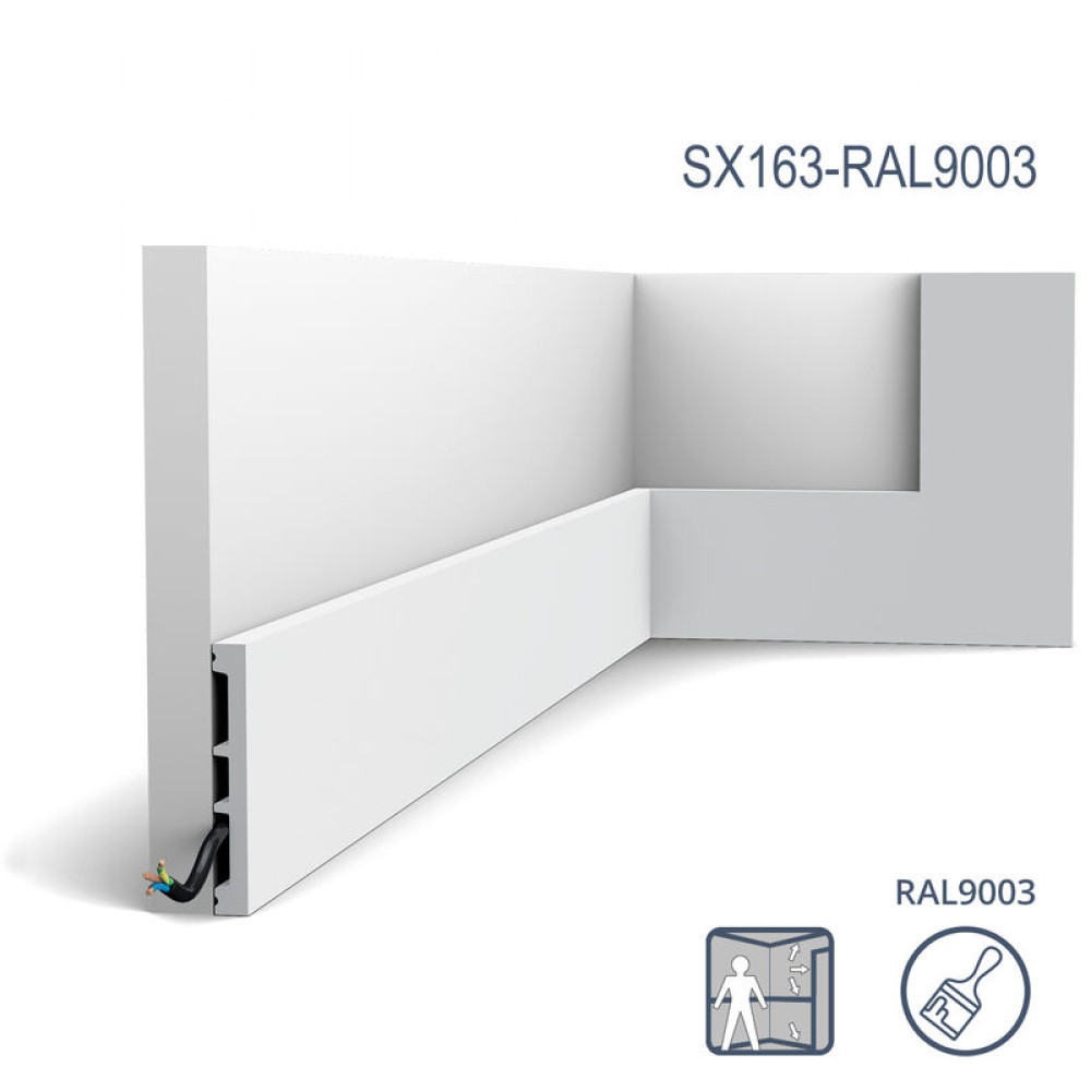 Плінтус Orac Décor SX163-RAL9003