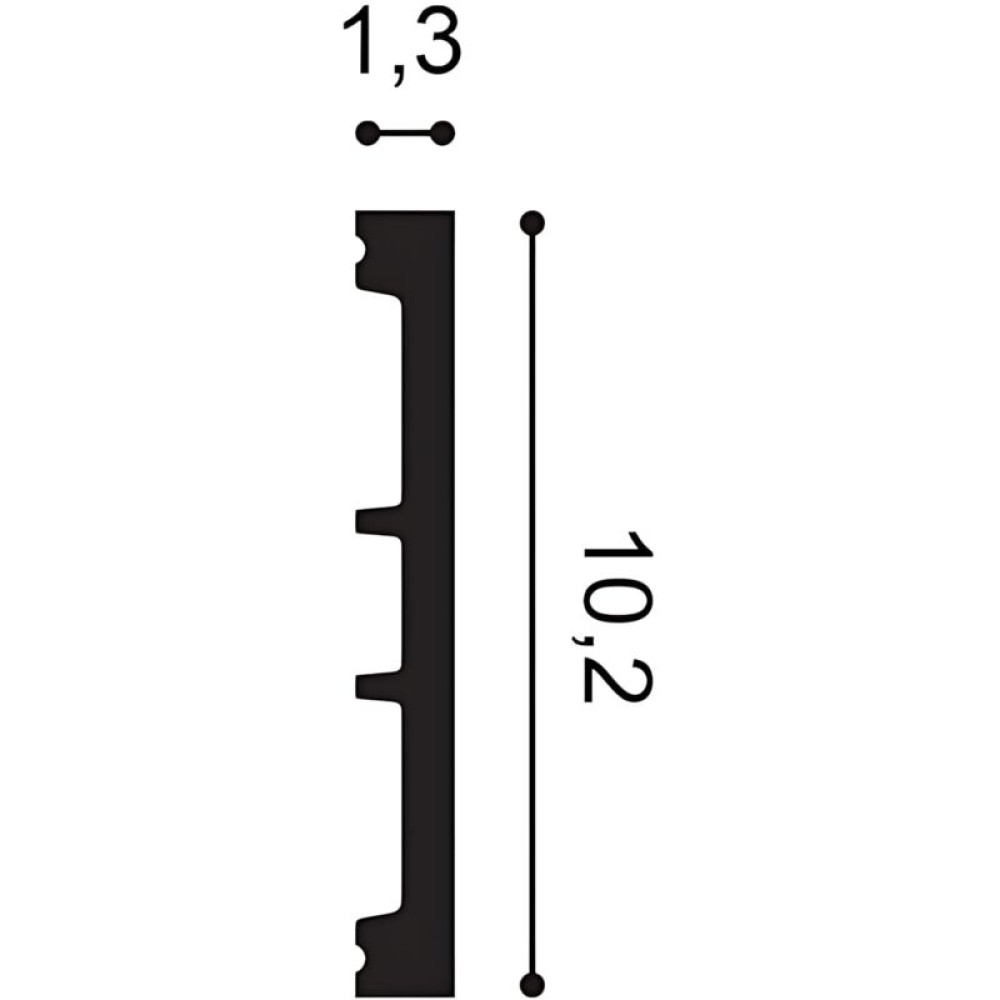 Плинтус Orac Décor DX163-2600
