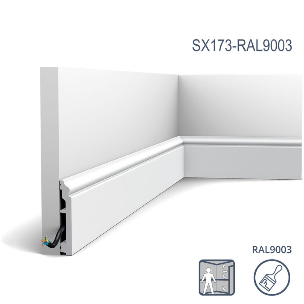 Плінтус Orac Décor SX173-RAL9003