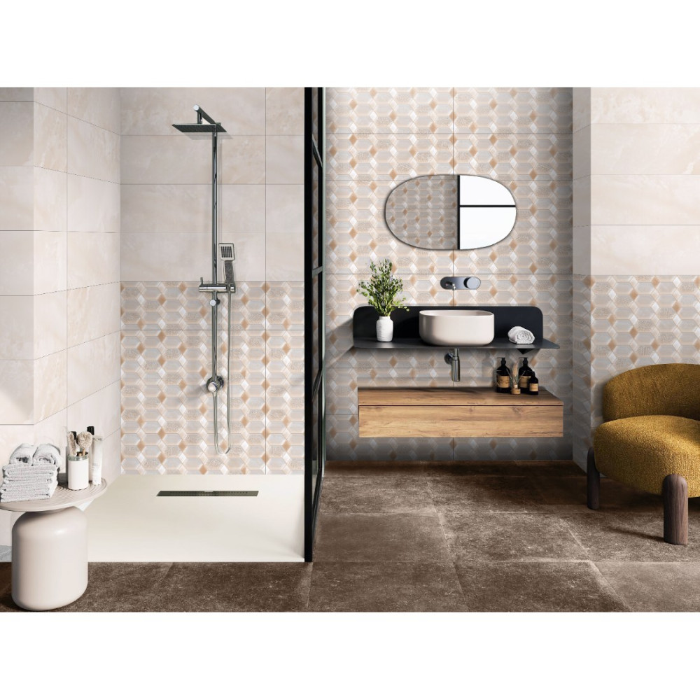 CERAMICA DESEO VIOLETA CREMA