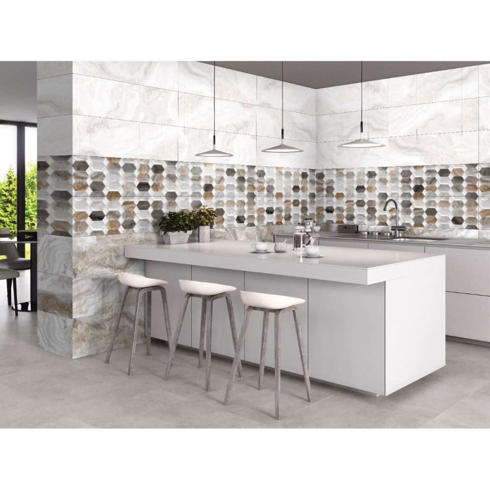CERAMICA DESEO ARABESQUE GREY DARK