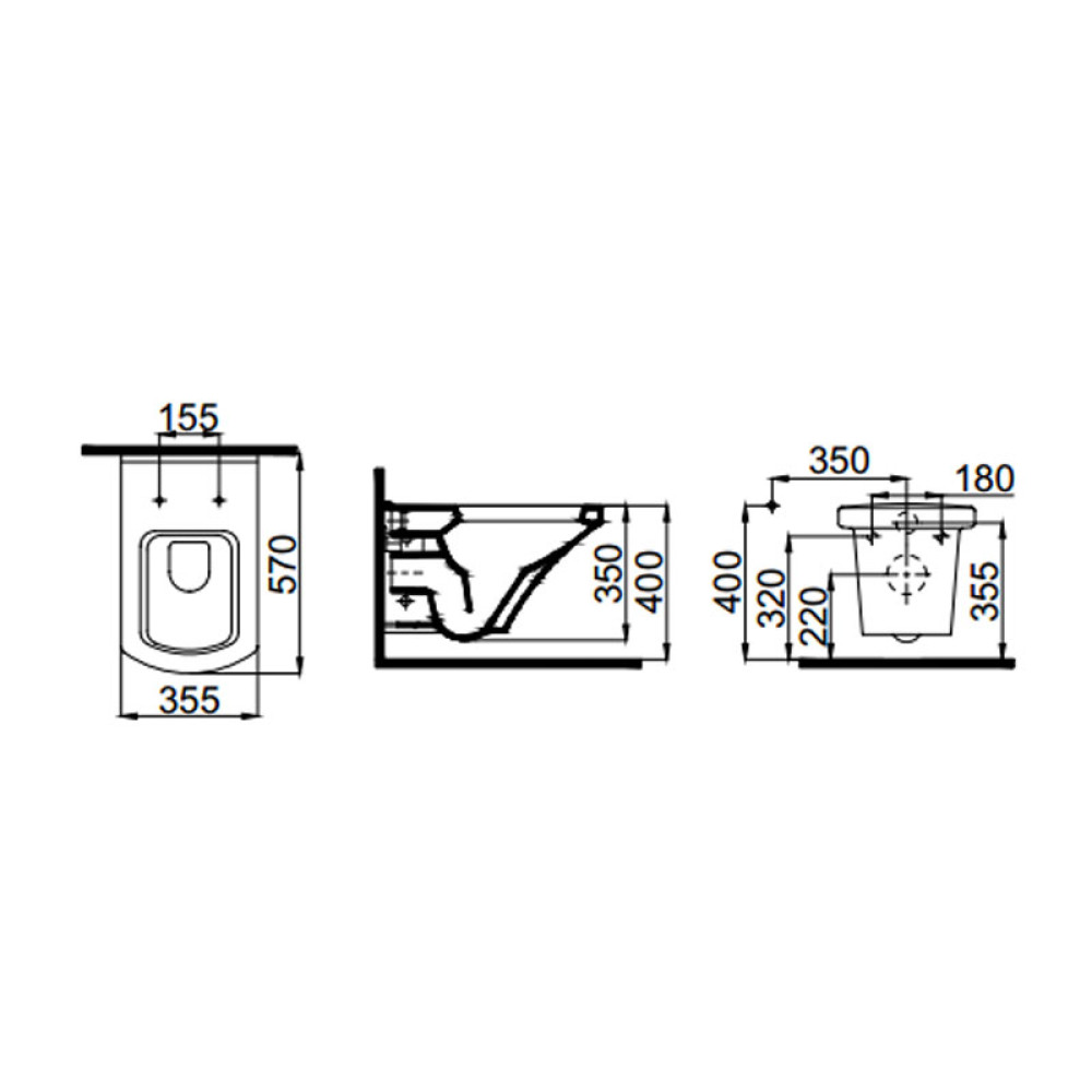 Чаша унітазу IDEVIT Vega 2804-0605