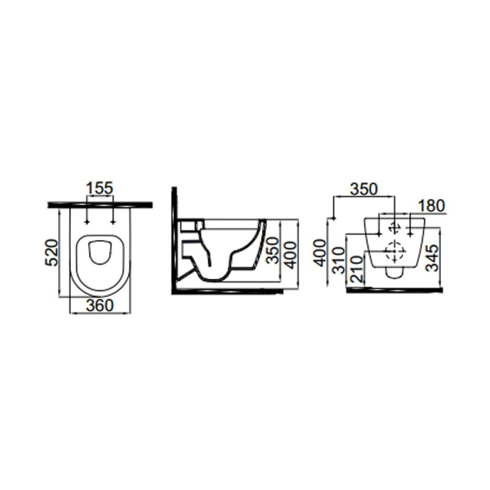 Чаша унитаза IDEVIT Alfa SETK3104-2615-001-1-6000