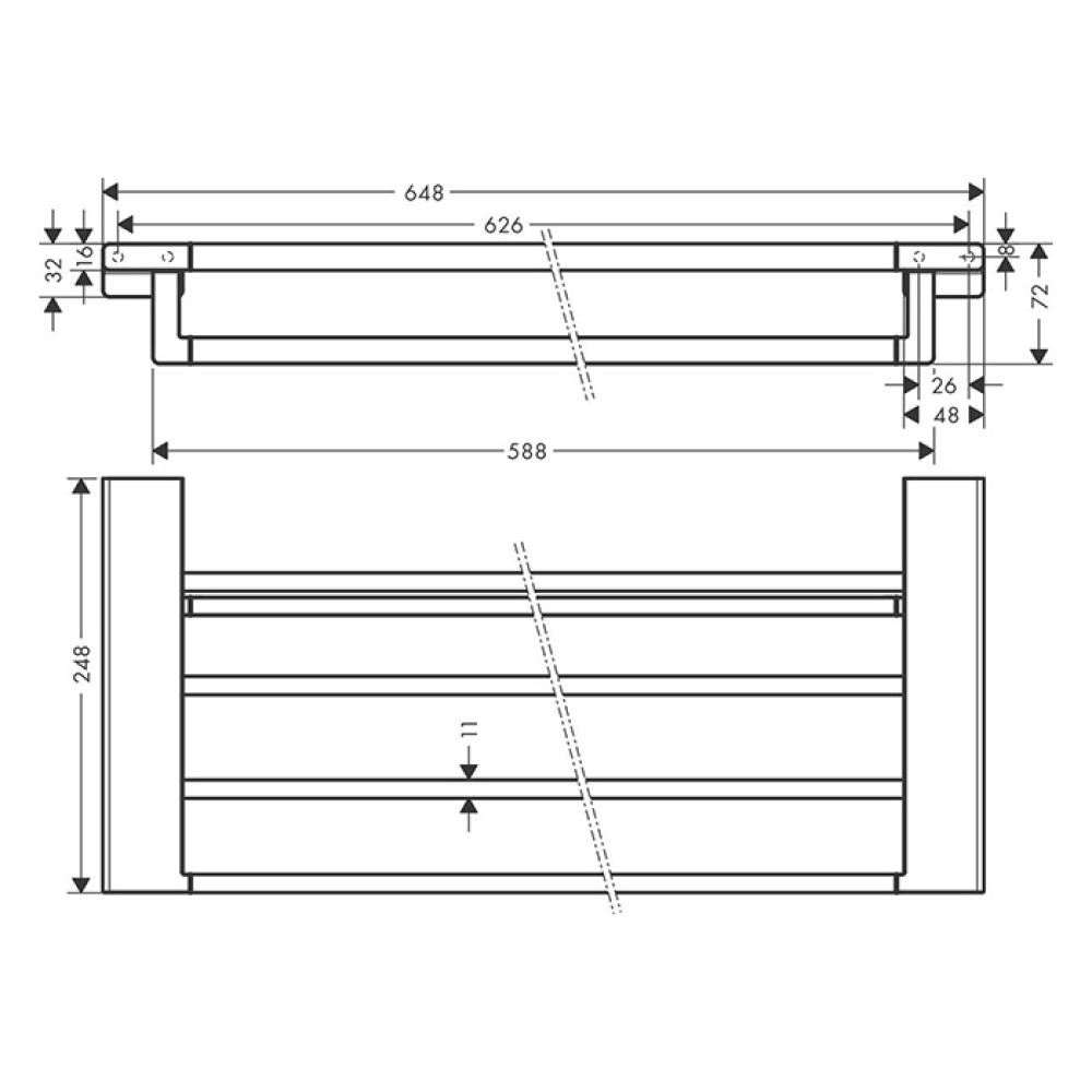 Полиця HANSGROHE ADDSTORIS 41751000