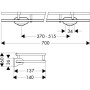 Полка HANSGROHE AXOR CARLTON 40352000