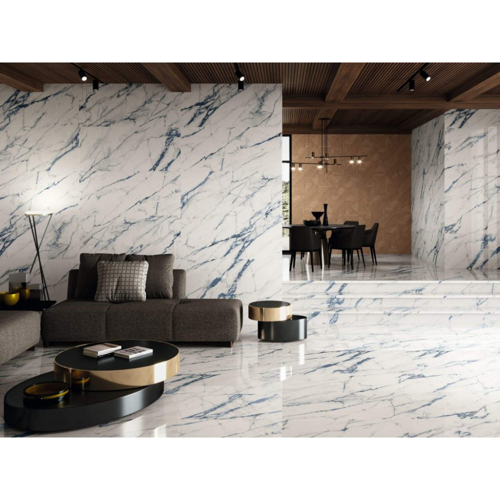 PORCELANITE DOS FIRENZE 6623 BLUE CALACATTA 63x146 (плитка настінна)