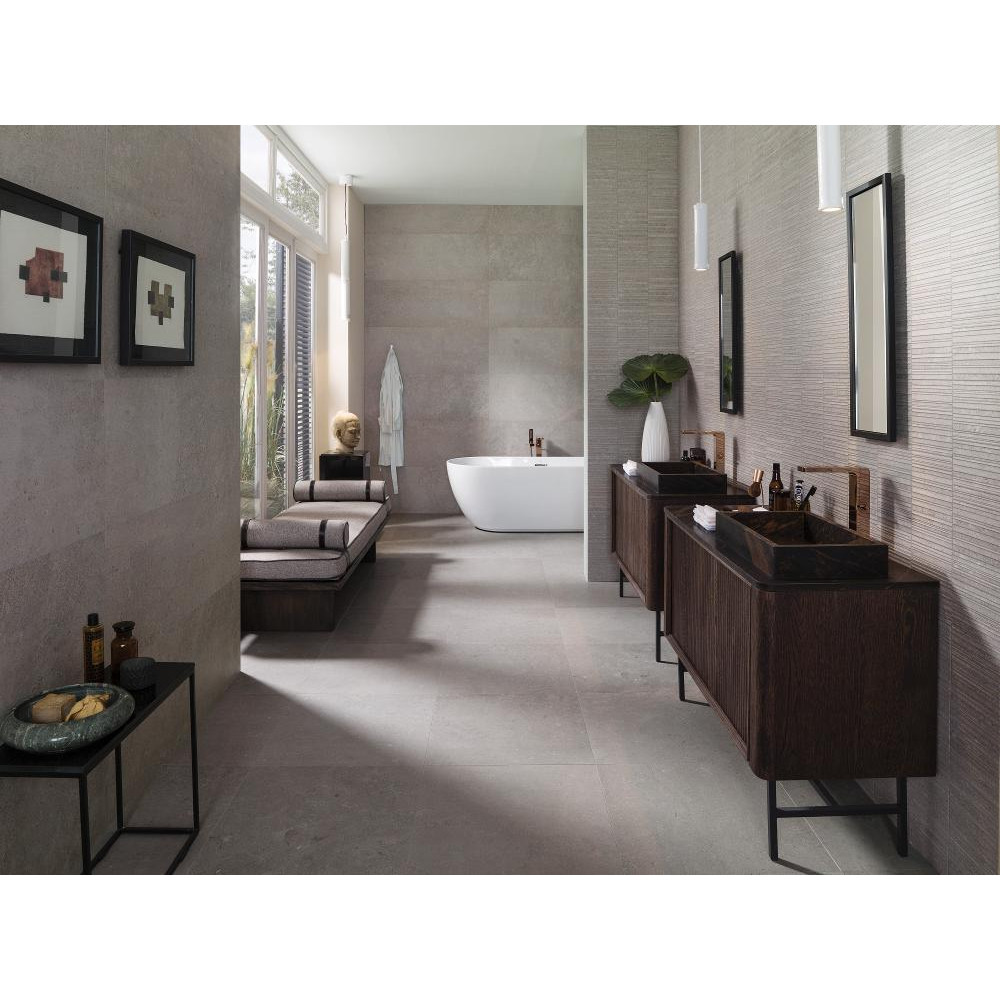 PORCELANOSA G274 STRIPE BERNA ACERO 45x120 (плитка настінна)