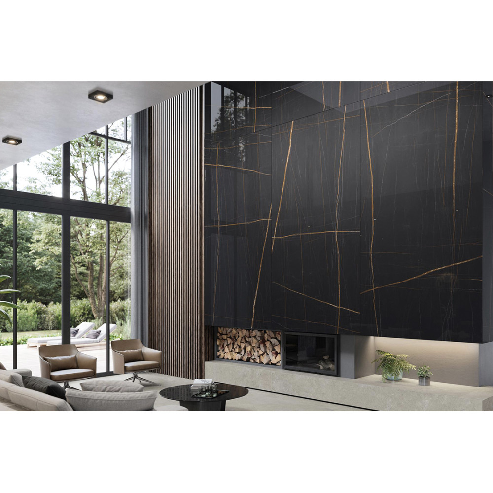 PORCELANOSA G2505 NYLO NOIR POLISHED 120x270 (плитка настінна)