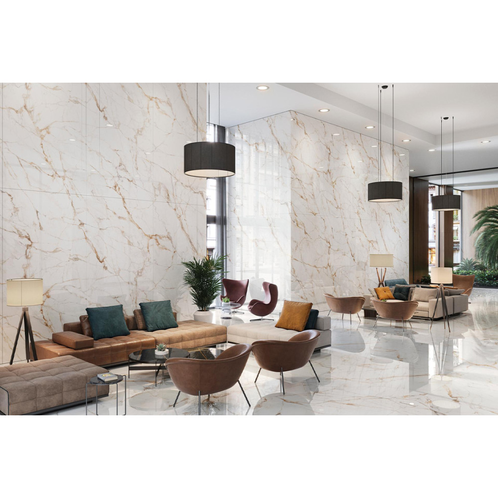 PORCELANOSA G2530 CALACATTA GOLD POLISHED 120x120 (плитка для підлоги і стін)