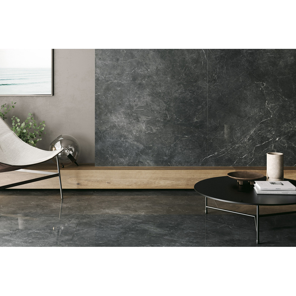 PORCELANOSA G2515 NERO VELLUTO POLISHED 120x270 (плитка настінна)