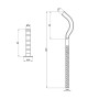 Крепеж SD Plus на чугунный радиатор 10х230 мм SD113230