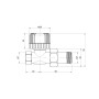 Кран радиаторный Icma 1/2" 30х1,5 прямой №779