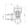 Клапан термостатический SD Forte 1/2" с антипротечкой для радиатора угловой SF238W15