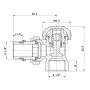 Кран радиаторный SD Forte Powerful 1/2" с антипротечкой угловой SF233W15