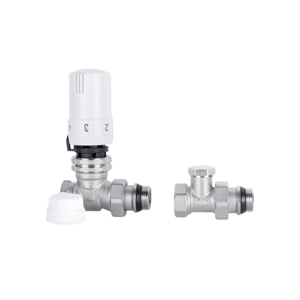 Комплект термостатический SD Plus 1/2" для радиатора прямой SD353W15
