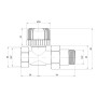 Кран радиаторный Icma 3/4" 28х1,5 прямой №775