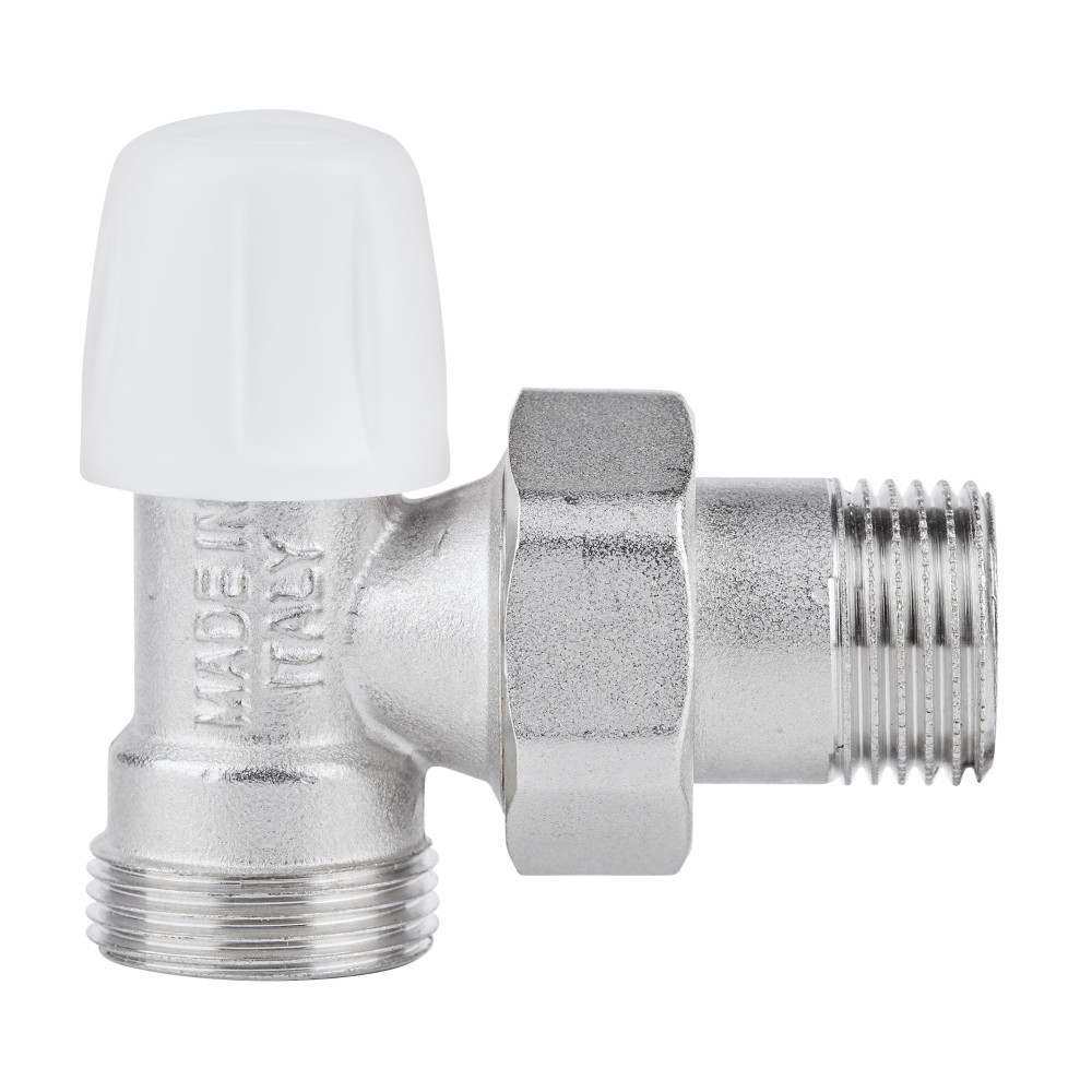Кран радиаторный Icma 1/2" угловой под фитинг, без ручки №827
