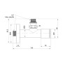 Комплект кранов SD Forte 1/2" НР для полотенцесушителя угловой SF395W15