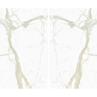 SapienStone White Calacatta book-match 328х154 (SSP3215522GST SSP3215600GST)