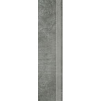 Paradyz SCRATCH NERO STOPNICA PROSTA NACINANA PÓŁPOLER 29,8X119,8 G1