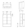 Пенал GEBERIT SELNOVA SQUARE 501.264.00.1
