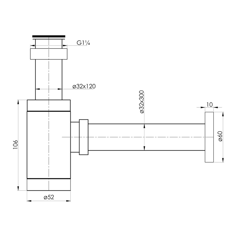 Сифон для умывальника IMPRESE HYDRANT ZMK031806600