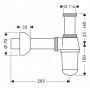 Сифон для умывальника HANSGROHE HANSGROHE 52010000