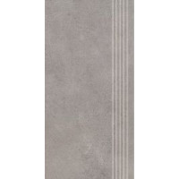 Paradyz SILKDUST GRYS STOPNICA PROSTA NACINANA MAT. 29,8x59,8 G1