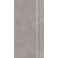 Paradyz SILKDUST GRYS STOPNICA PROSTA NACINANA PÓŁPOLER 29,8x59,8 G1