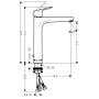 HANSGROHE FOCUS смеситель для умывальника 230 однорычажный, со сливным гарнитуром, хром