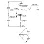 GROHE EUROSMART NEW смеситель для умывальника однорычажный, для умывальника XL-Size, хром