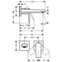 HANSGROHE METROPOL смеситель для раковины, однорычажный, излив 165 мм, СМ