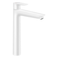 HANSGROHE TALIS E смеситель для умывальника 240, однорычажный, со сливным гарнитуром, цвет покрытия белый матовый