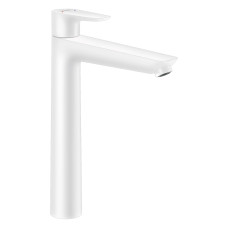 HANSGROHE TALIS E смеситель для умывальника 240, однорычажный, со сливным гарнитуром, цвет покрытия белый матовый HANSGROHE TALIS E смеситель для умывальника 240, однорычажный, со сливным гарнитуром, цвет покрытия белый матовый