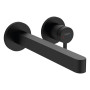HANSGROHE FINORIS смеситель для умывальника на 2 отв, цвет черный матовый