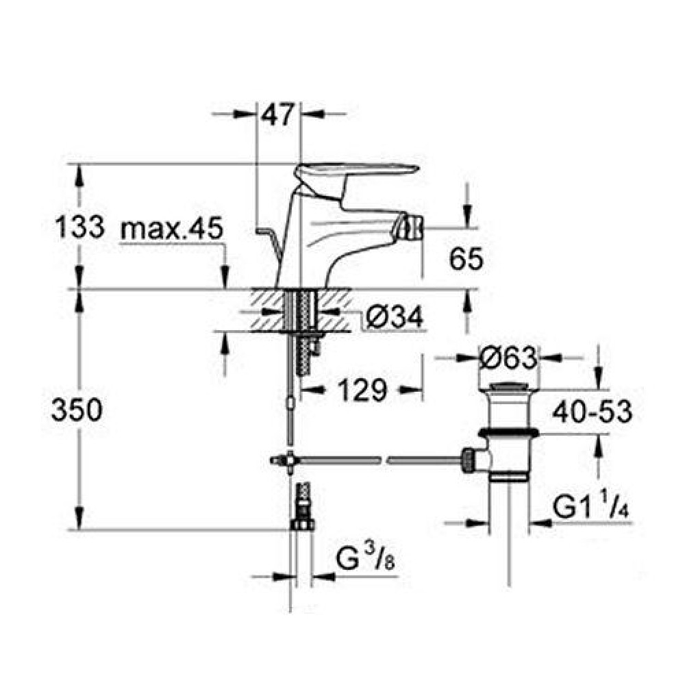 Смеситель для биде GROHE TOUCH 32556000