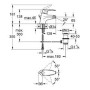 Смеситель для биде GROHE EURODISC NEW 33244001