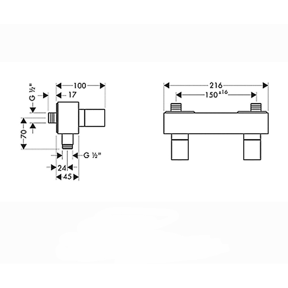 Смеситель для душа HANSGROHE AXOR STARCK 10630810