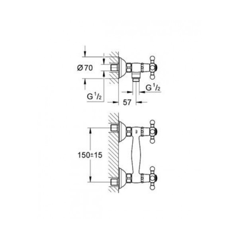 Смеситель для душа GROHE SINFONIA 26000000