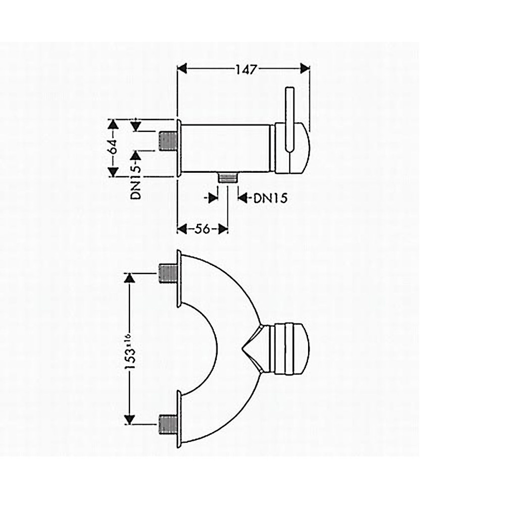 Смеситель для душа HANSGROHE AXOR ARCO 11600000