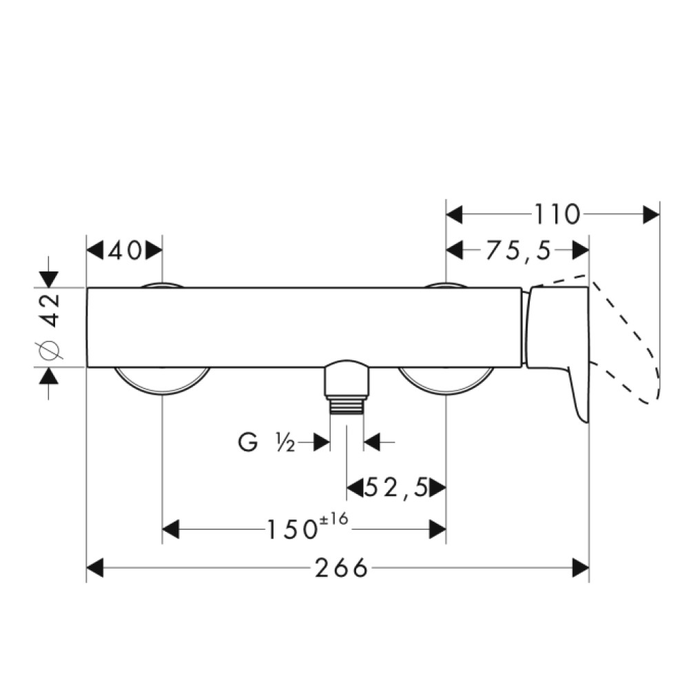 Змішувач для душу HANSGROHE AXOR CITTERIO M 34620000