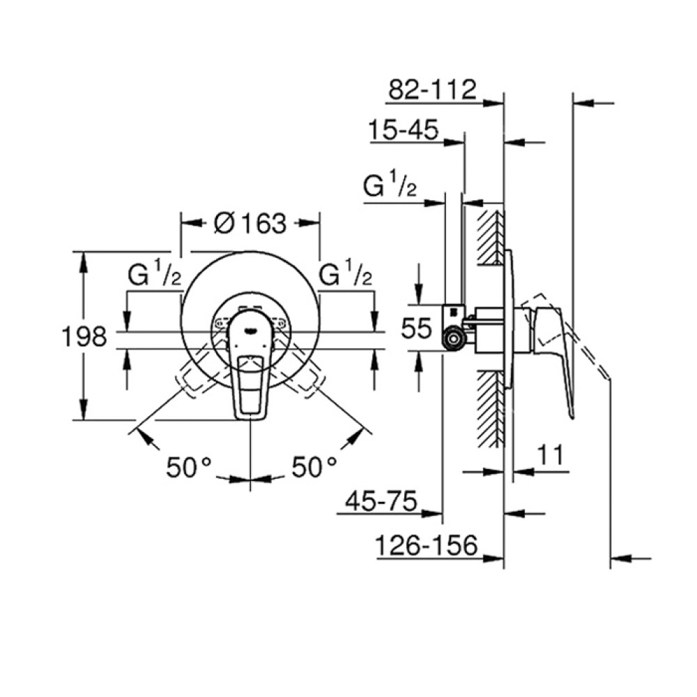 Змішувач для душу GROHE BAULOOP 29080001